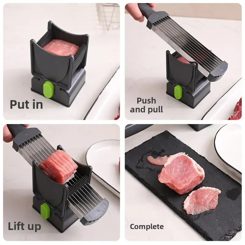 Stainless Steel Meat Cutter Household Multifunction Fast Meat Slicer Vegetable Cutting Dice Meat High Quality Kitchen Gadgets