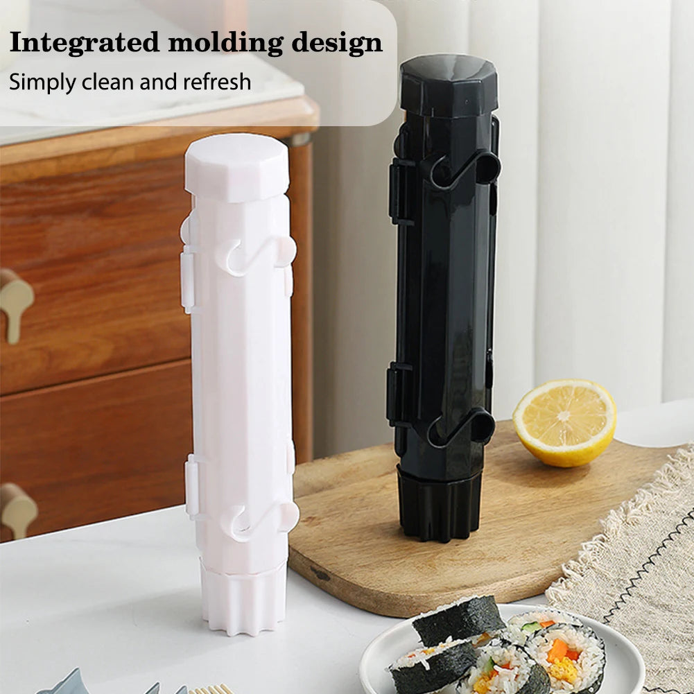 Sushi Maker Mold Food Grade Plastic Sushi Roller Mold Cylindrical Diy Sushi Making Kit Machine for Kitchen Sushi Cooking Rolls