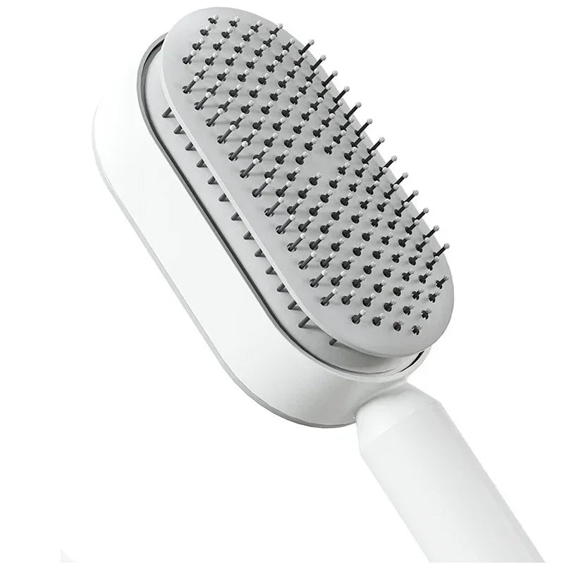 Self Cleaning Hair Brush for Women One-key Cleaning Hair Loss Airbag Massage Scalp Comb Anti-Static Hairbrush Dropshipping